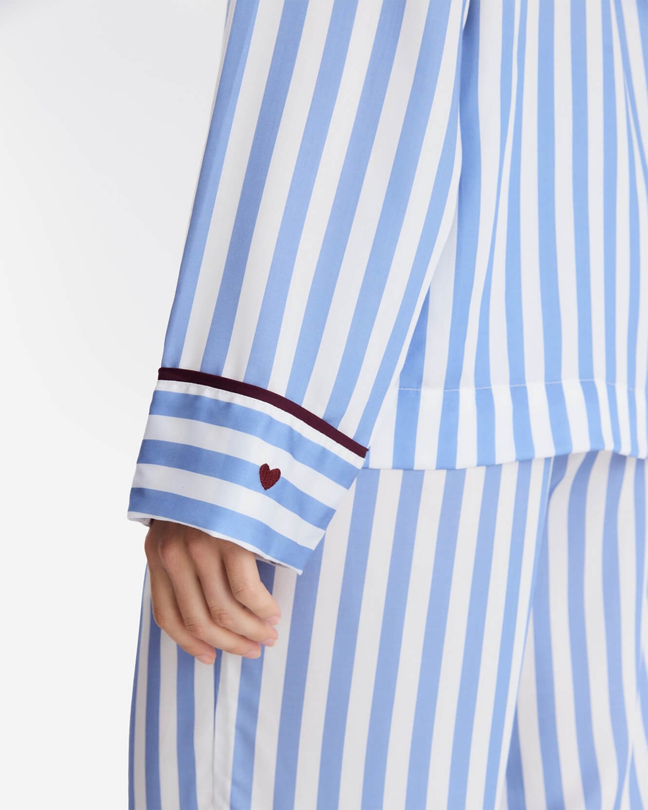 Silky Lyocell Lovely Stripes Long Pajama Set - Che Cose Belle
