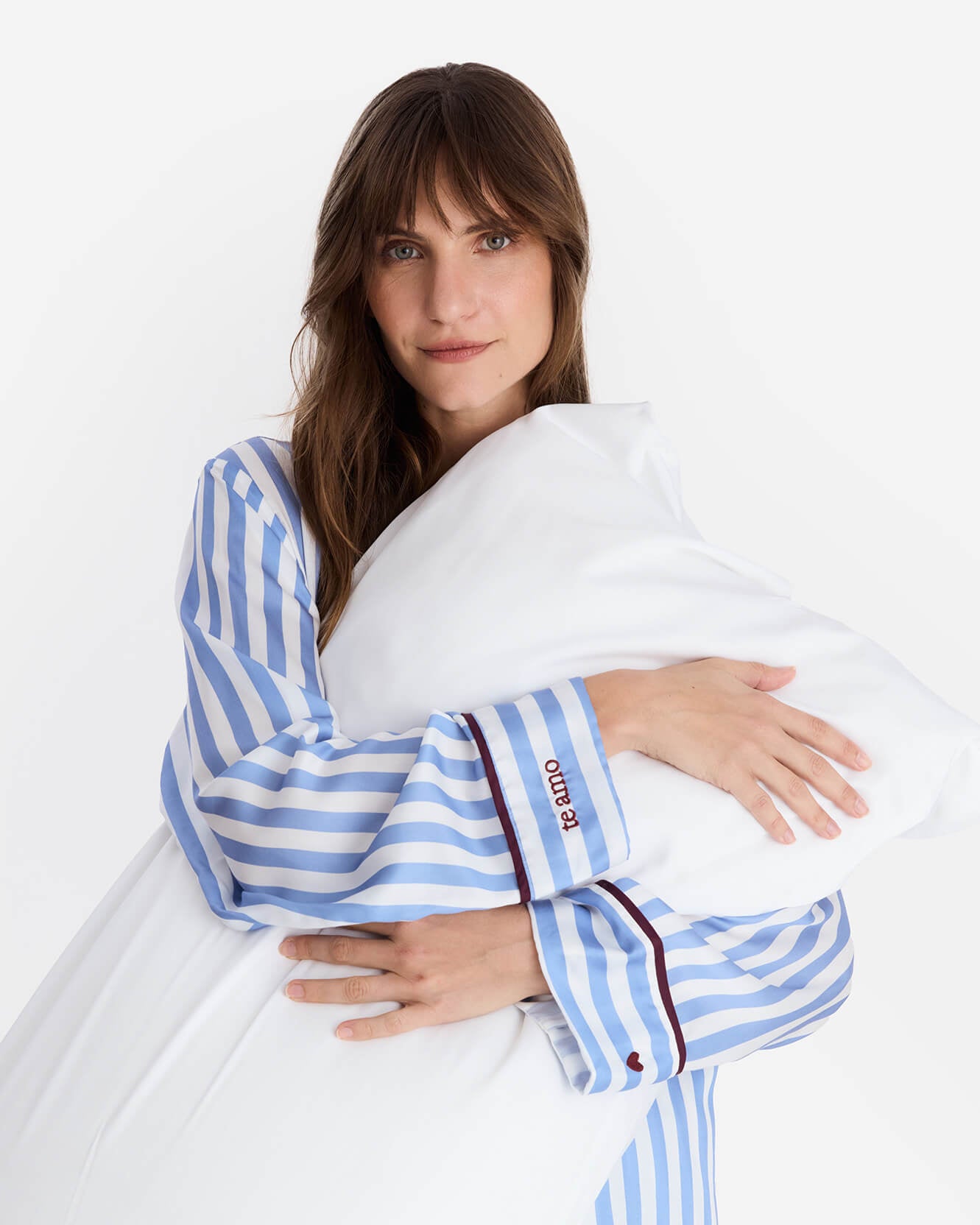 Silky Lyocell Lovely Stripes Long Pajama Set - Che Cose Belle