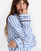 Silky Lyocell Lovely Stripes Long Pajama Set - Che Cose Belle