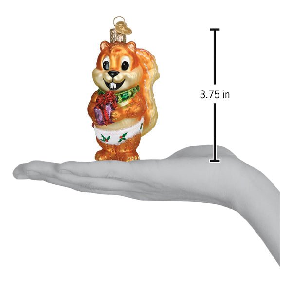 Silly Christmas Squirrel Ornament - Che Cose Belle