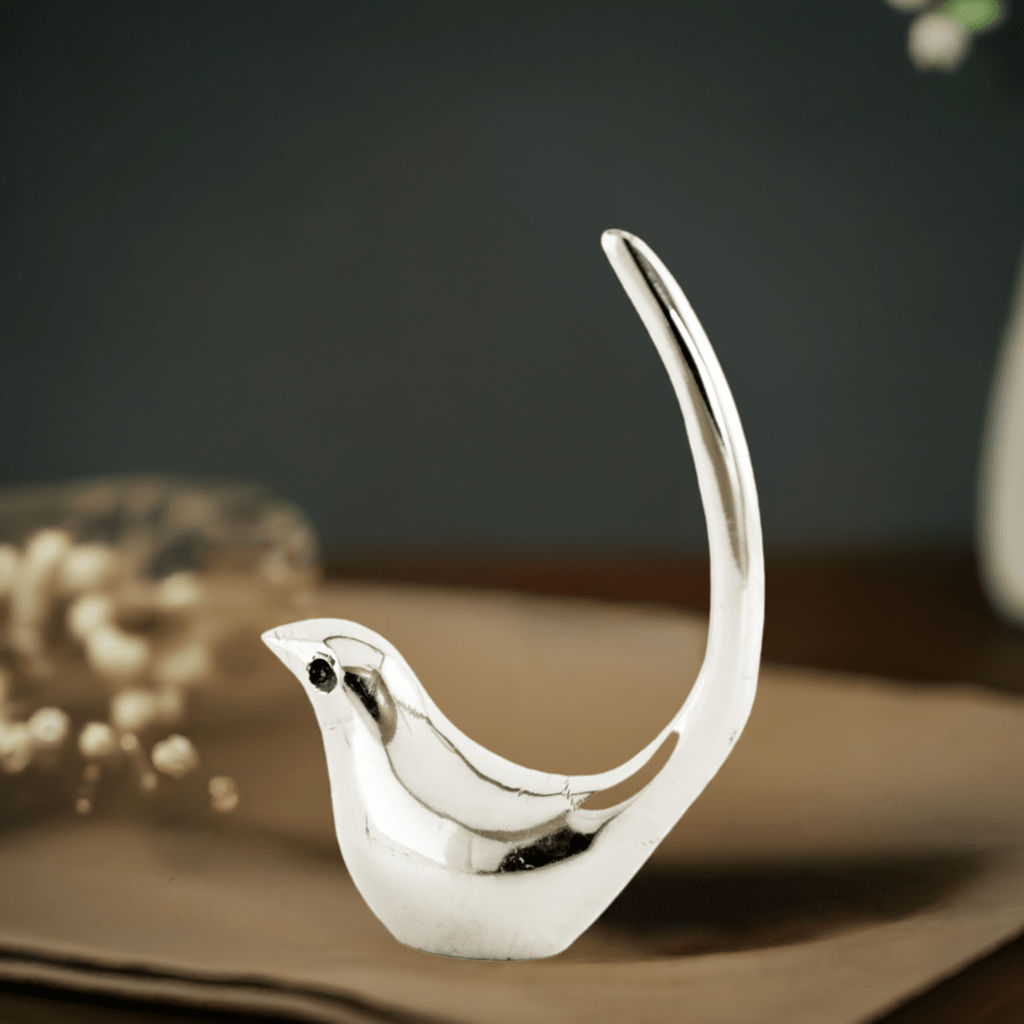 Silver Bird Ring Holder Jewelry -Jewelry Organizer - Che Cose Belle