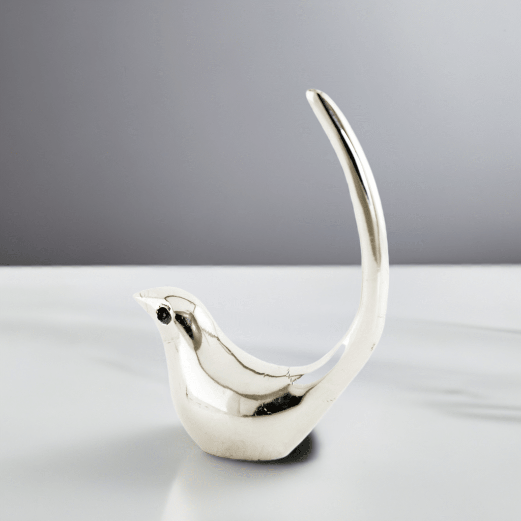 Silver Bird Ring Holder Jewelry -Jewelry Organizer - Che Cose Belle