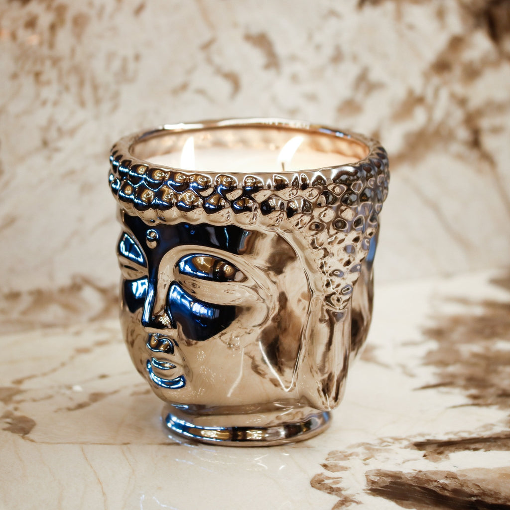 Silver Buddha Candle - Che Cose Belle
