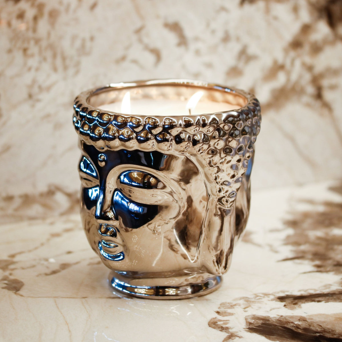 Silver Buddha Candle - Che Cose Belle