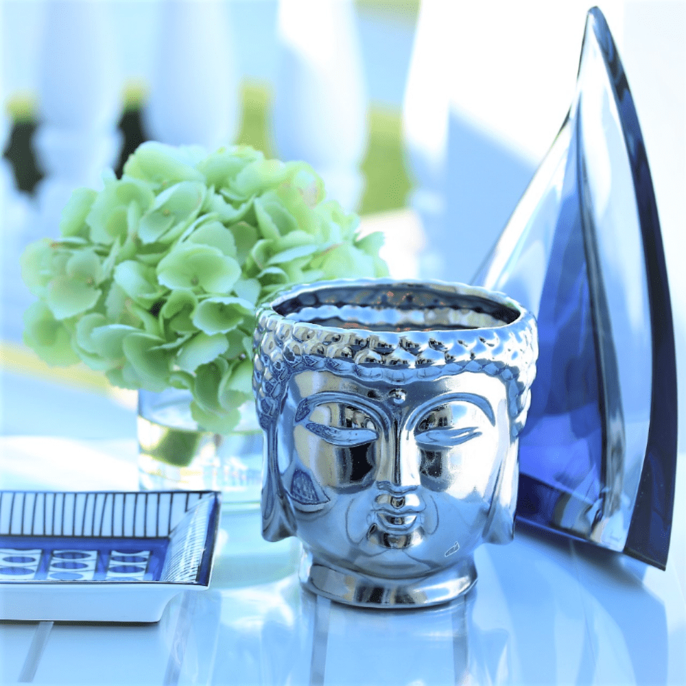 Silver Buddha Candle - Che Cose Belle