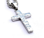 Silver cross necklace hand cut and hand hammered handmade custom pendant popular size women men man girls boys christian jewelry jewellery - Che Cose Belle