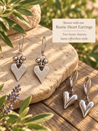 SILVER HEART EARRINGS - Che Cose Belle