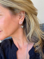 SILVER HEART EARRINGS - Che Cose Belle
