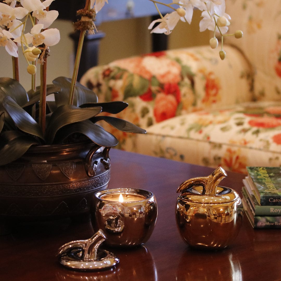 Silver Malus Apple Candle - Che Cose Belle