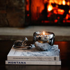 Silver Malus Apple Candle - Che Cose Belle