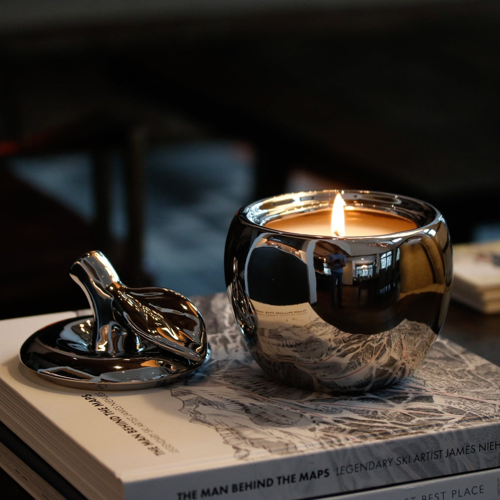 Silver Malus Apple Candle - Che Cose Belle