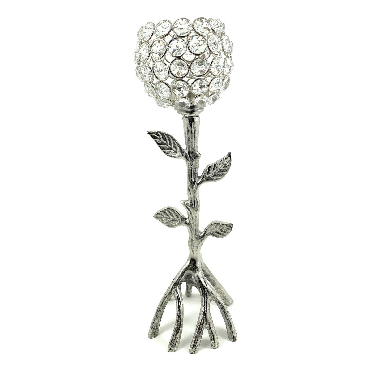 Silver Tree Hurricane Candle Holder - Che Cose Belle