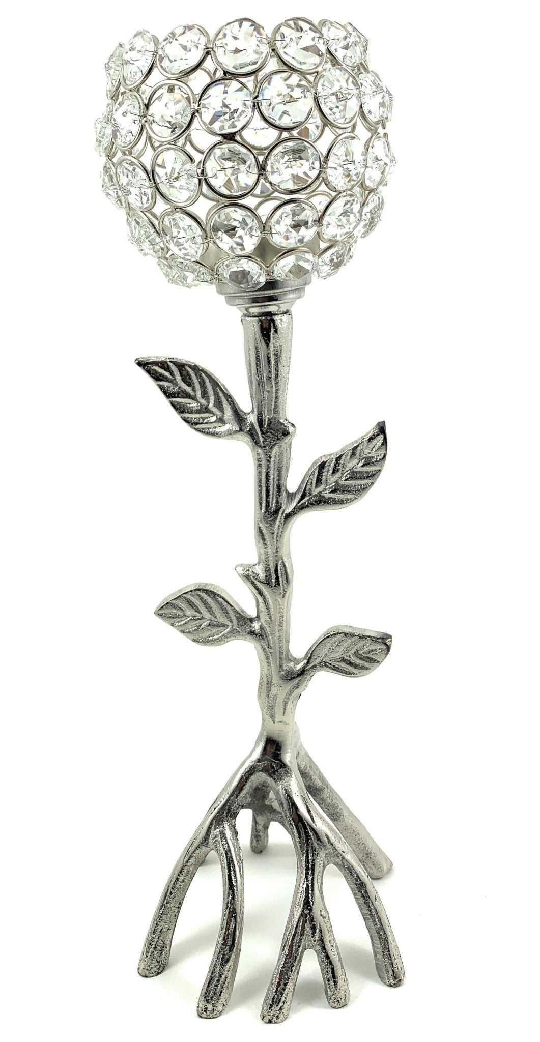 Silver Tree Hurricane Candle Holder - Che Cose Belle