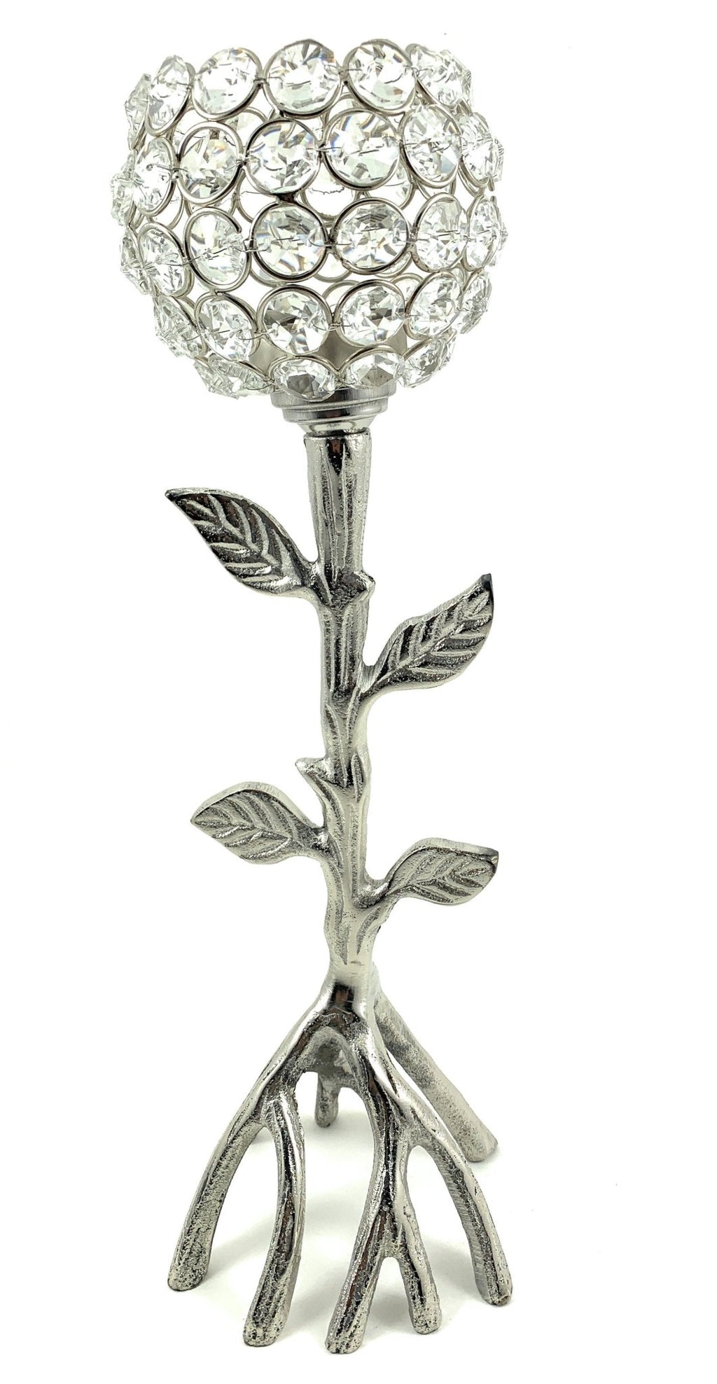 Silver Tree Hurricane Candle Holder - Che Cose Belle