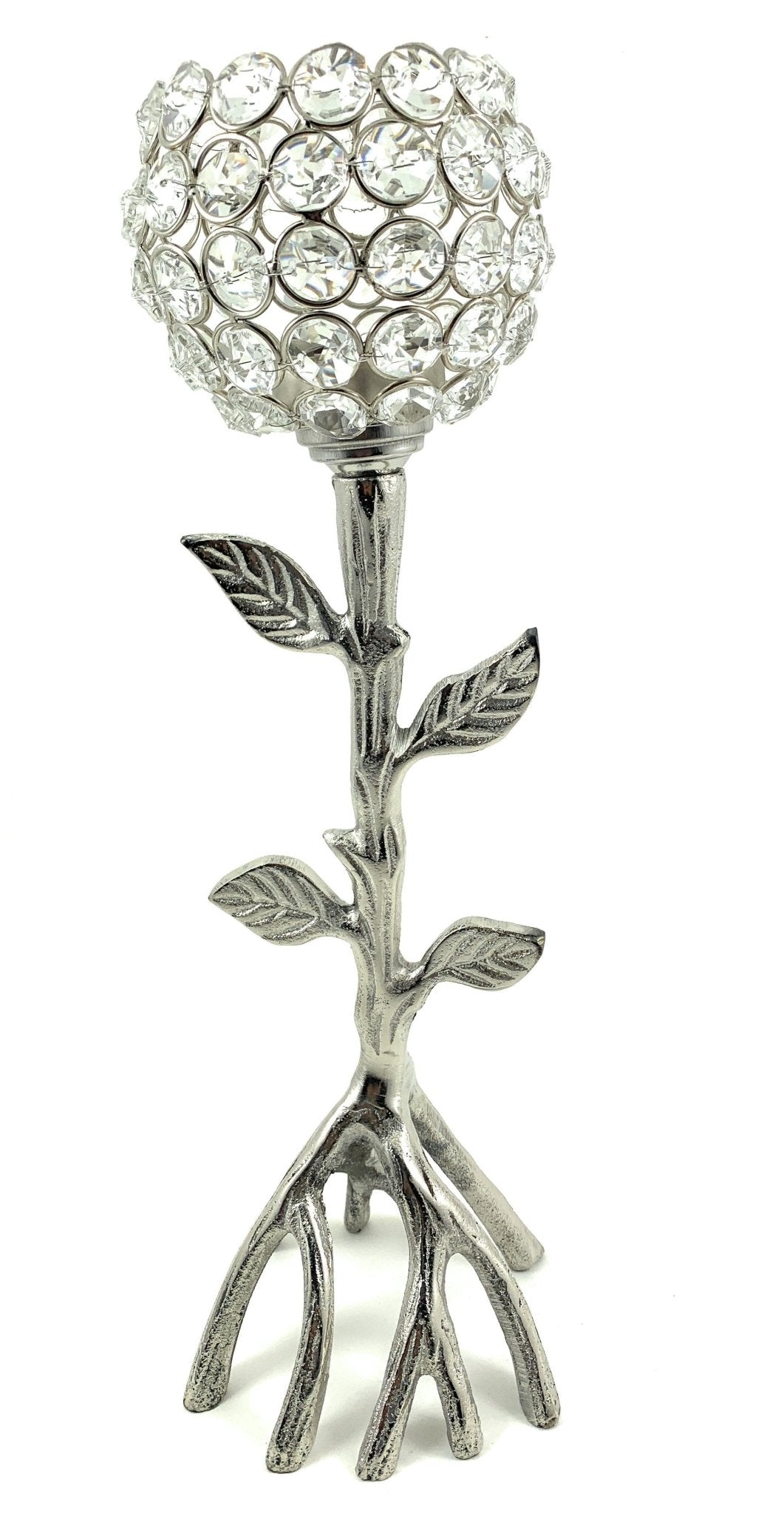Silver Tree Hurricane Candle Holder - Che Cose Belle