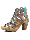 Simone Hand-painted Leathe Sandals - Che Cose Belle
