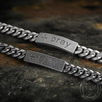 Simple Cross Prayer Men's Bracelet - Che Cose Belle