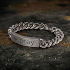 Simple Cross Prayer Men's Bracelet - Che Cose Belle