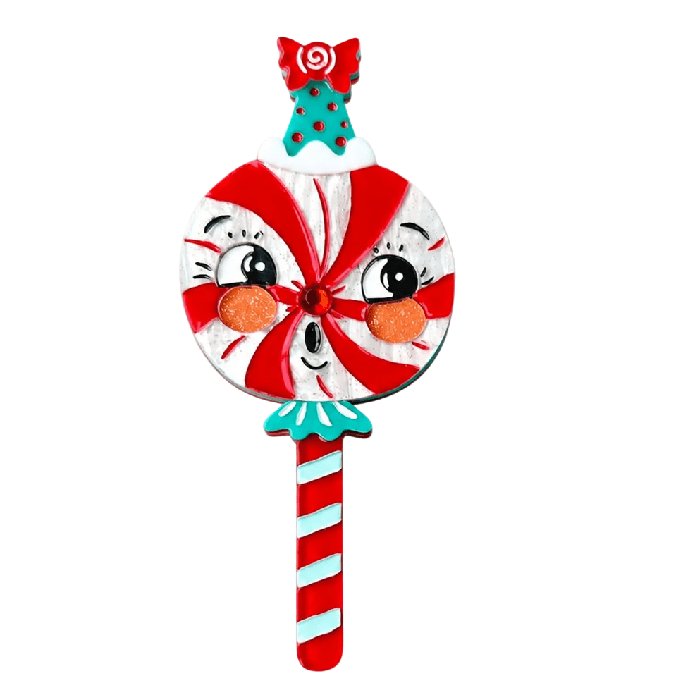 Singing Merrymint Brooch by Johanna Parker x Lipstick & Chrome - Che Cose Belle