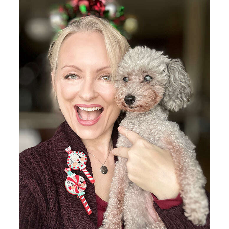 Singing Merrymint Brooch by Johanna Parker x Lipstick & Chrome - Che Cose Belle