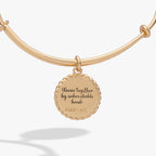 Sister 'Woven Together By Unbreakable Bonds' Charm Bangle - Che Cose Belle