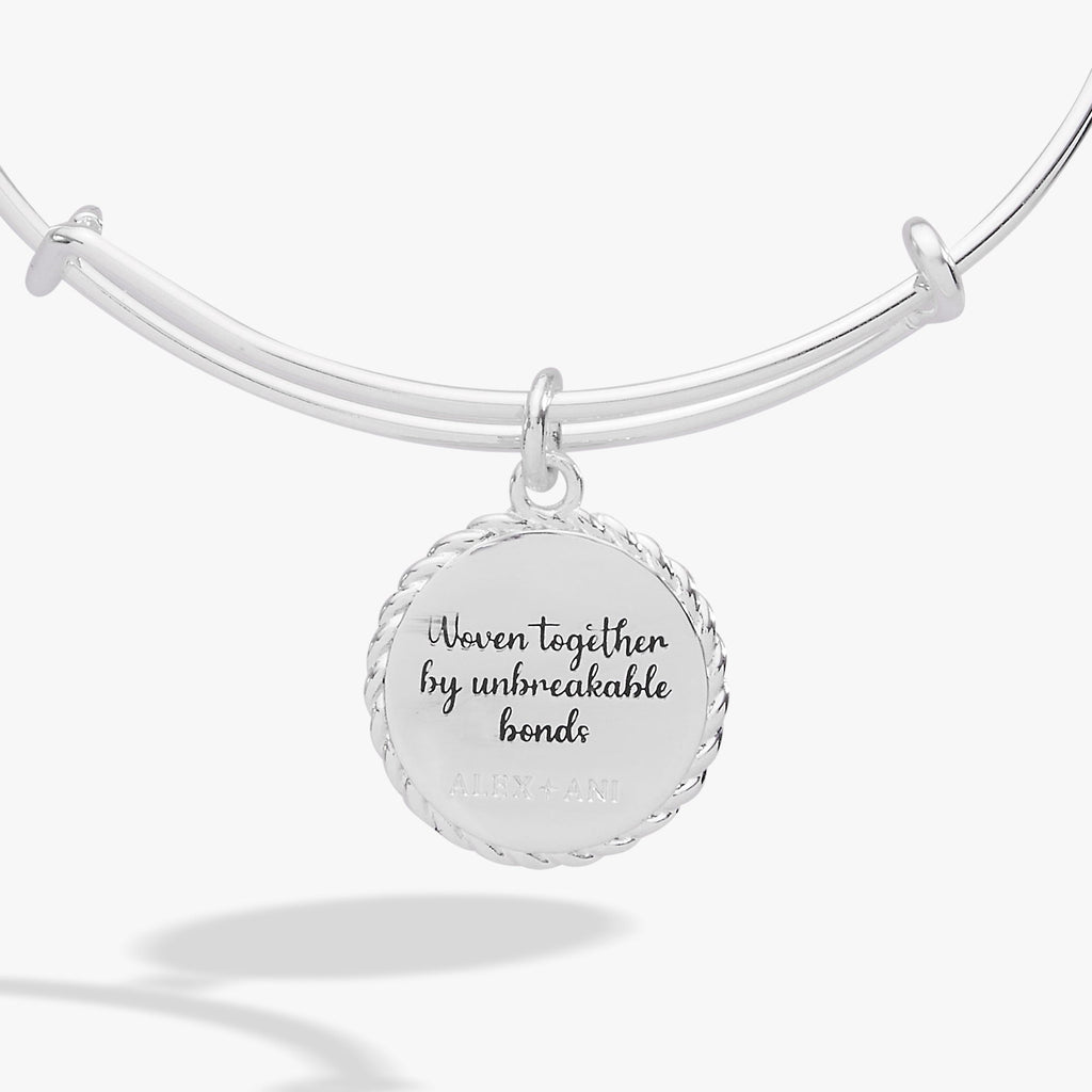 Sister 'Woven Together By Unbreakable Bonds' Charm Bangle - Che Cose Belle