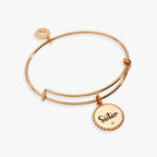 Sister 'Woven Together By Unbreakable Bonds' Charm Bangle - Che Cose Belle