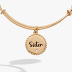 Sister 'Woven Together By Unbreakable Bonds' Charm Bangle - Che Cose Belle