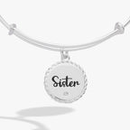 Sister 'Woven Together By Unbreakable Bonds' Charm Bangle - Che Cose Belle