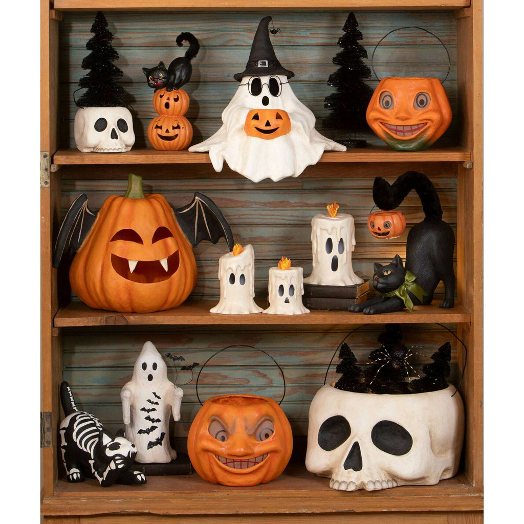 Skeleton Paper Mache Cat | Halloween Decor | Bethany Lowe - Che Cose Belle