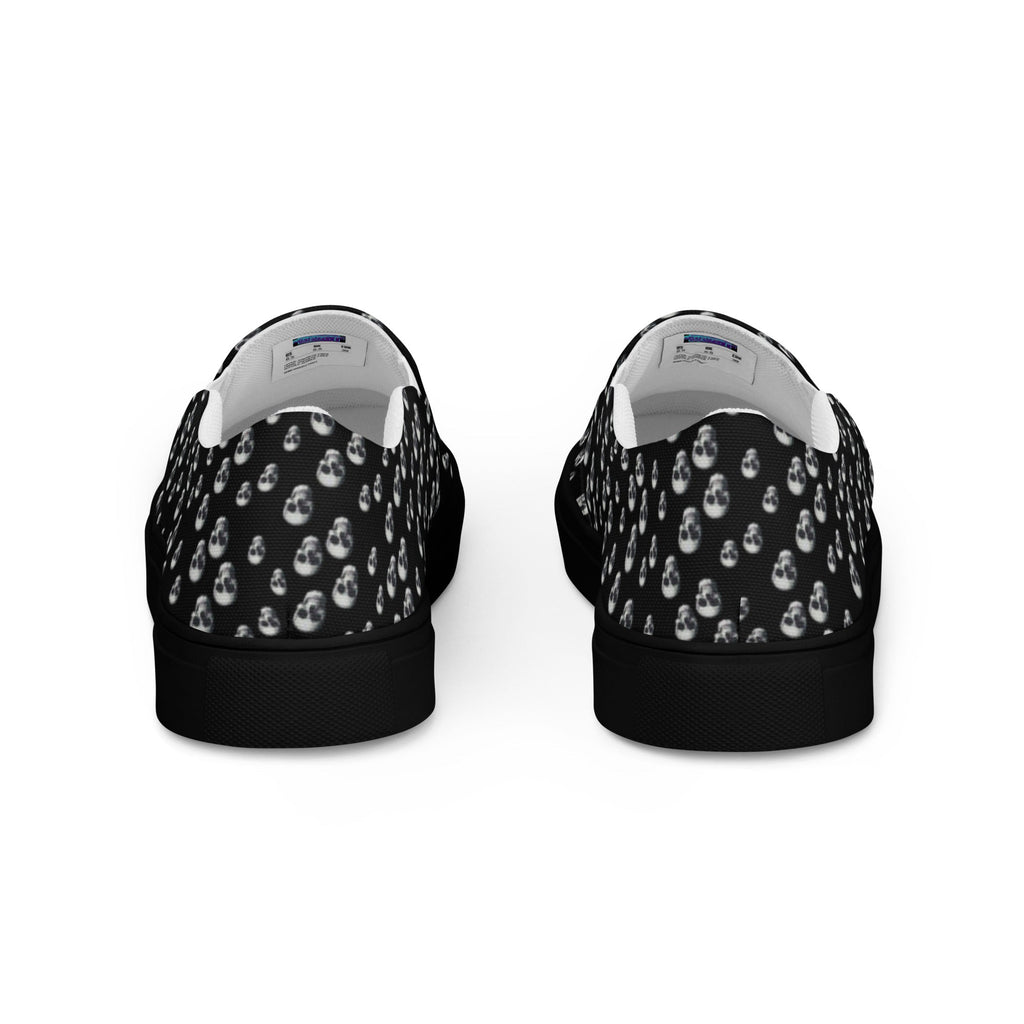 Skull Print Women’s slip-on canvas shoes
