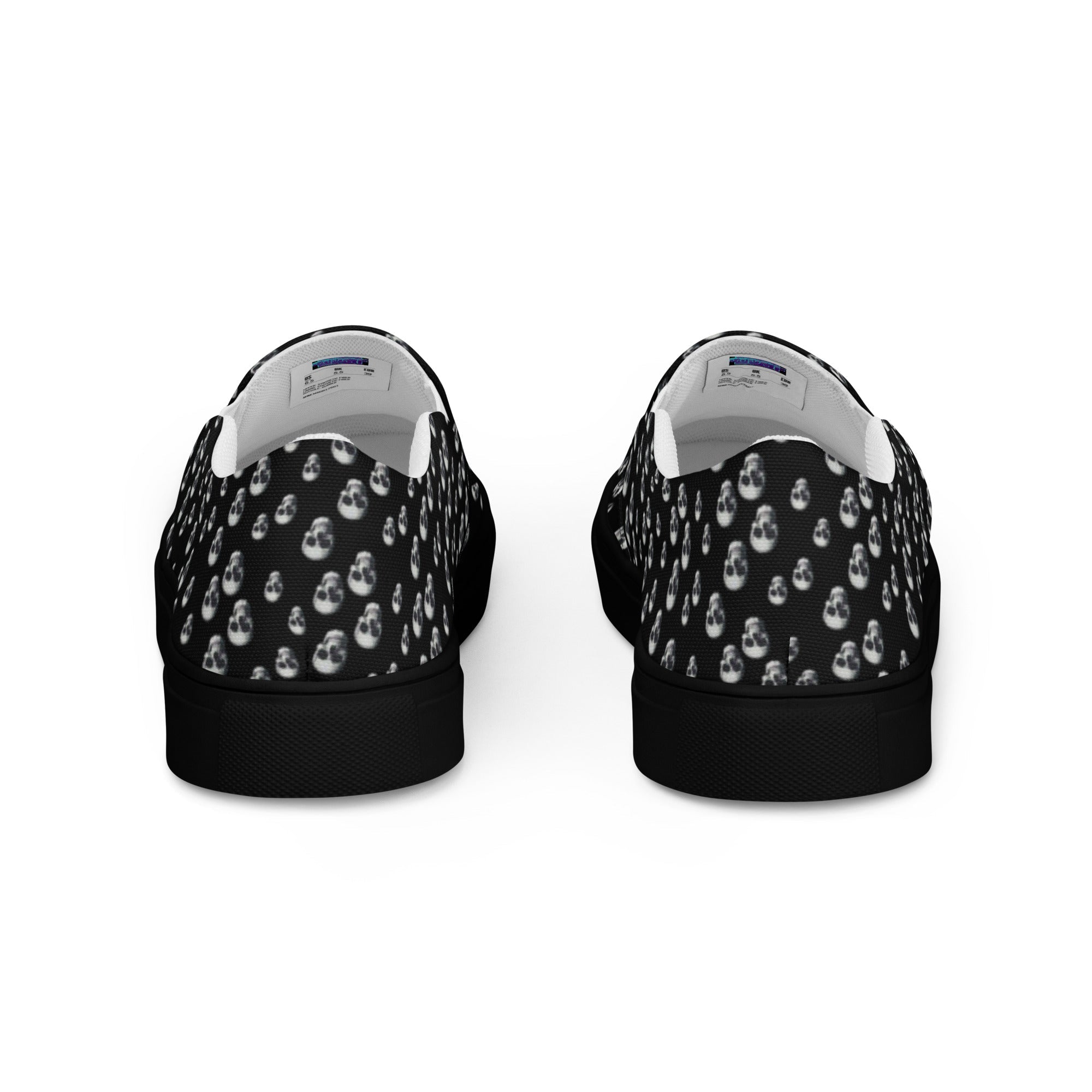 Skull Print Women’s slip-on canvas shoes