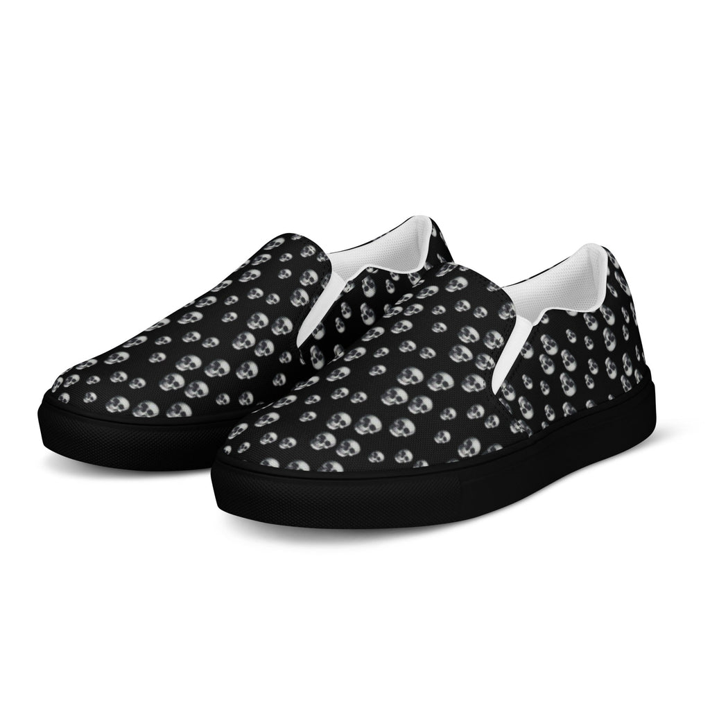 Skull Print Women’s slip-on canvas shoes