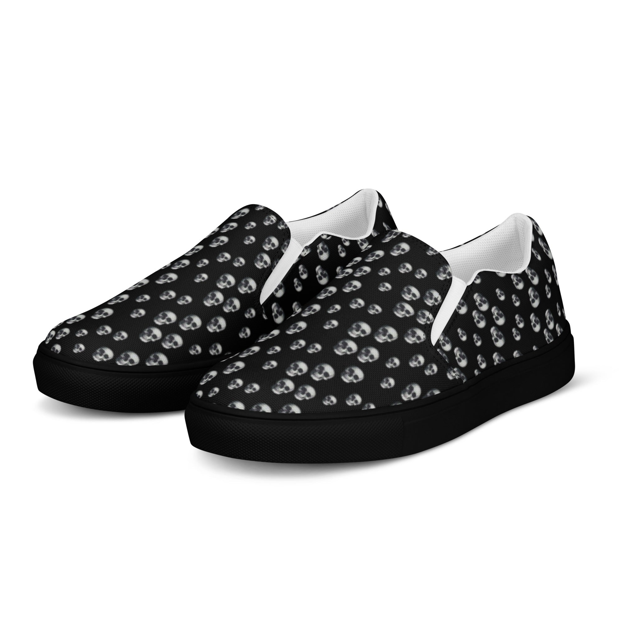 Skull Print Women’s slip-on canvas shoes