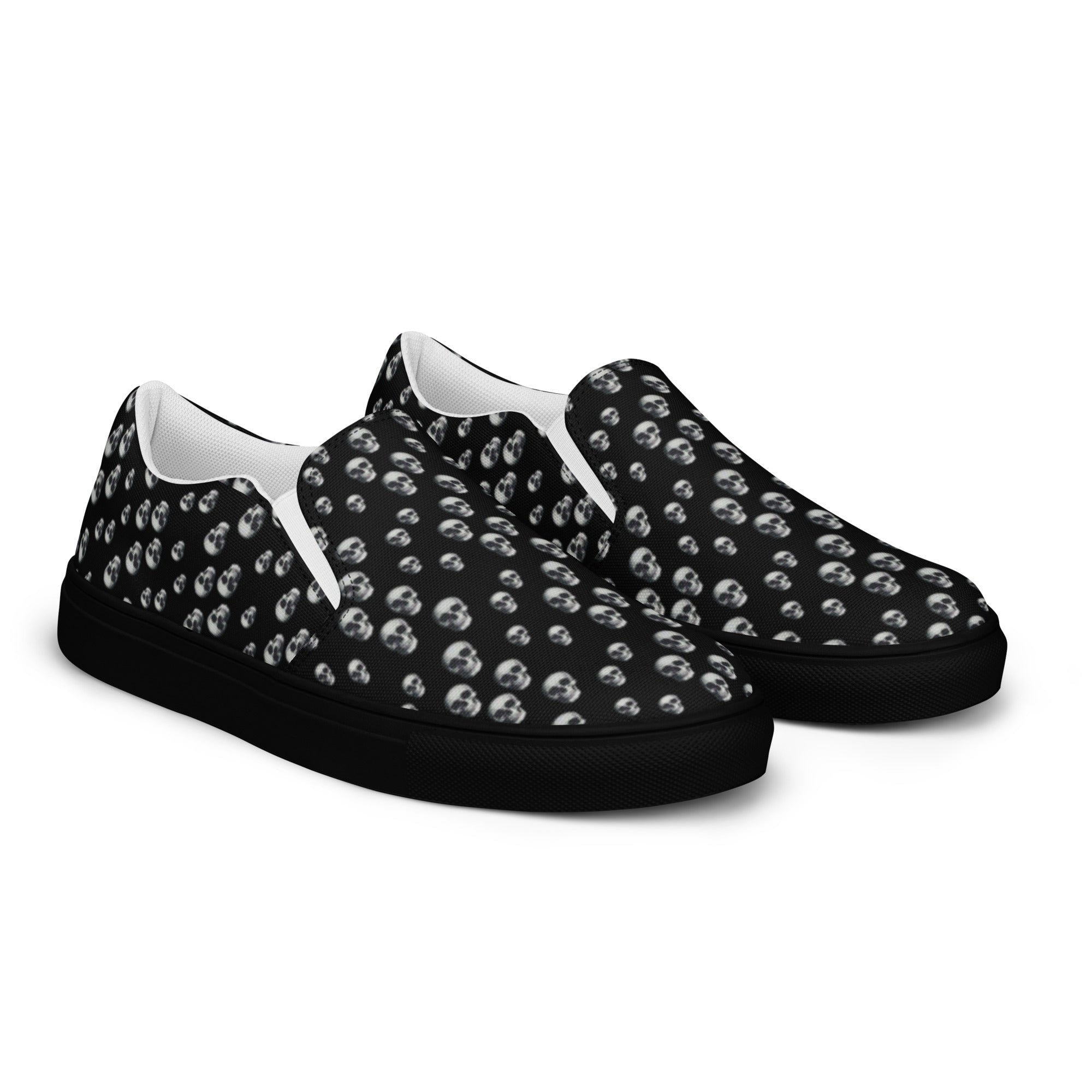 Skull Print Women’s slip-on canvas shoes
