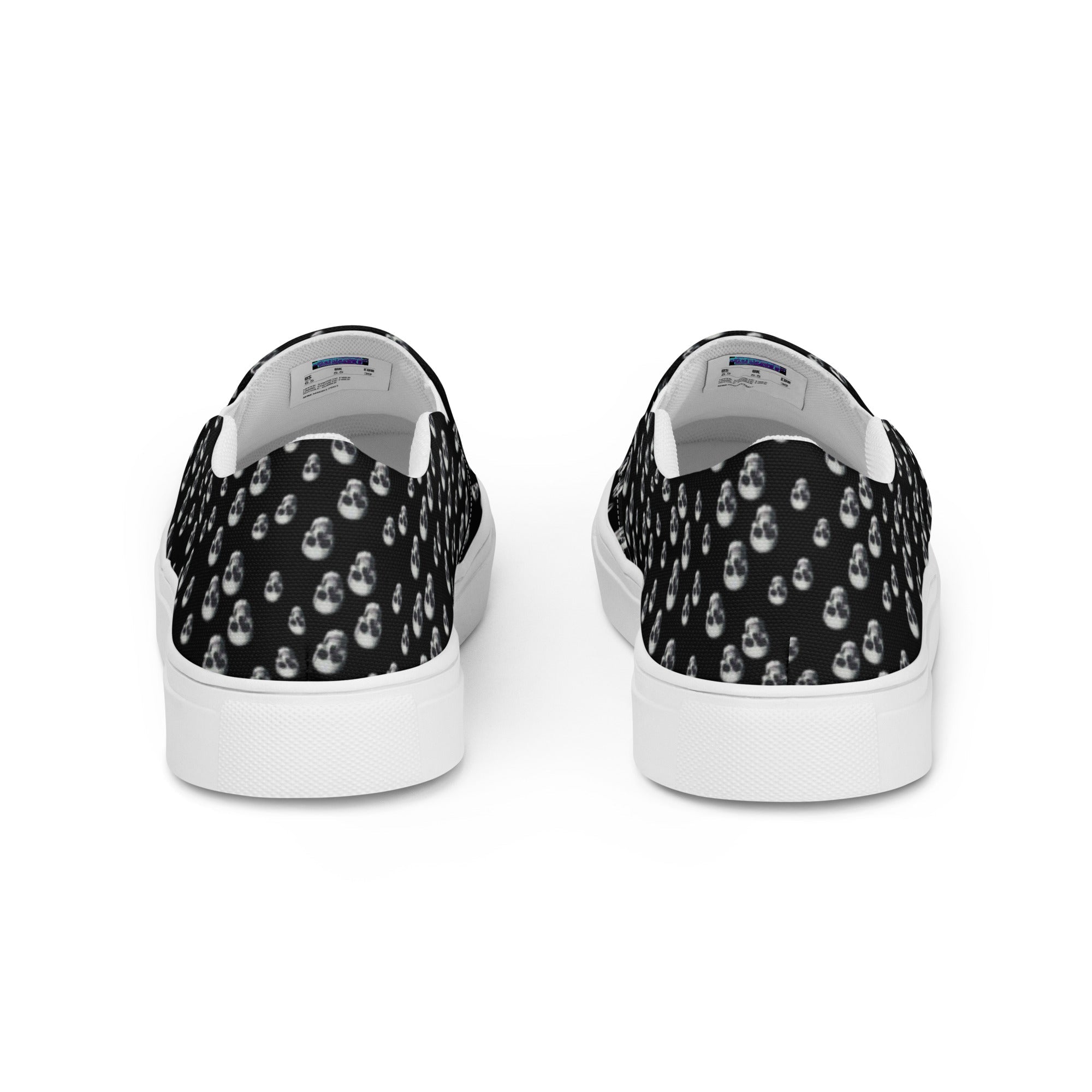 Skull Print Women’s slip-on canvas shoes