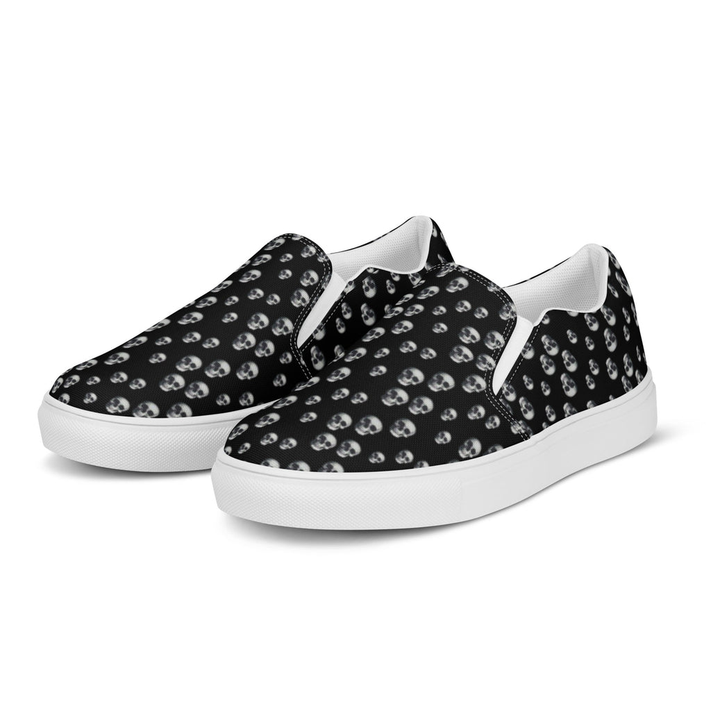 Skull Print Women’s slip-on canvas shoes