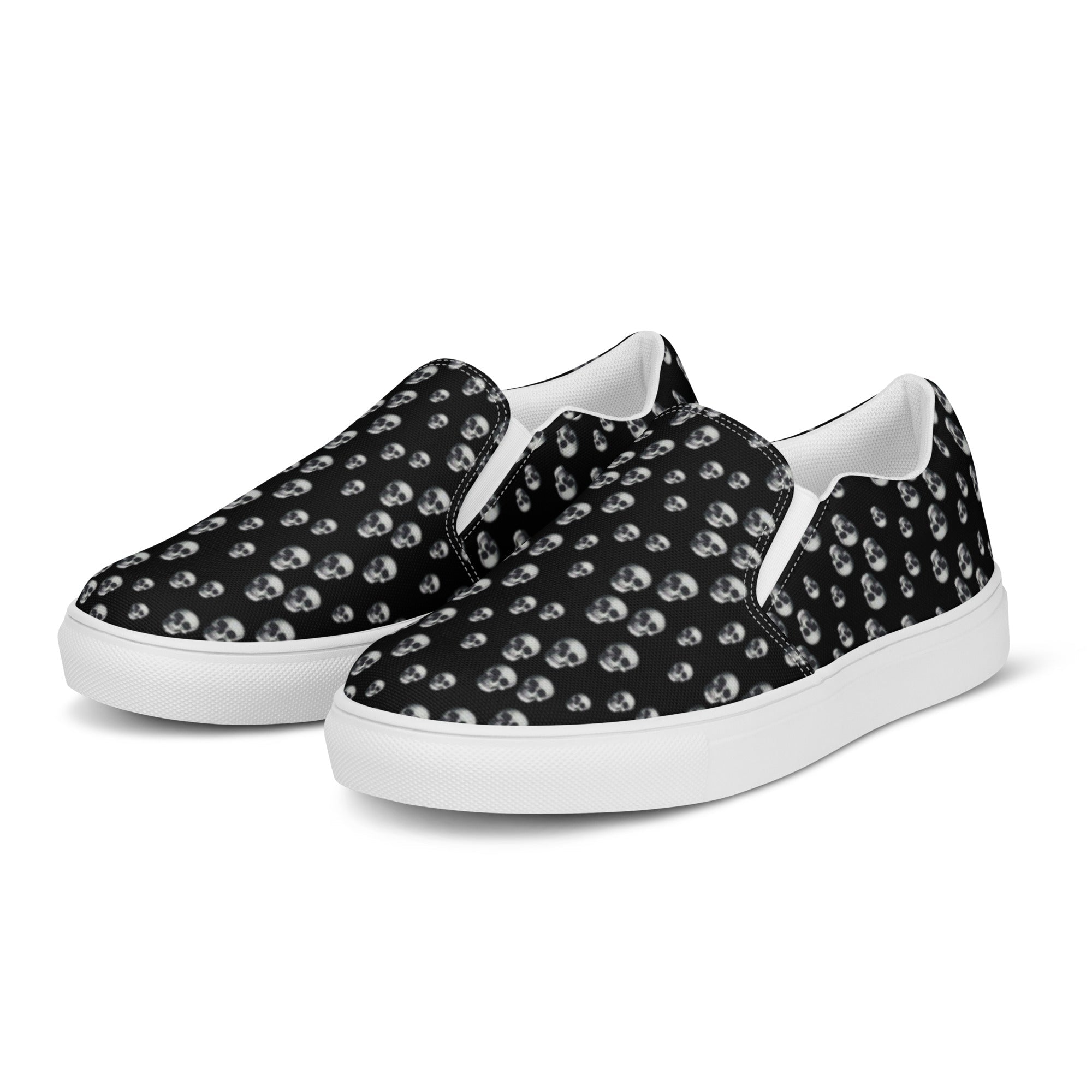 Skull Print Women’s slip-on canvas shoes