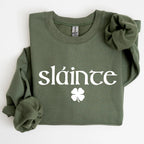 Slainte, Health, Gaelic, Luck, St Patrick's Day Sweatshirt - Che Cose Belle