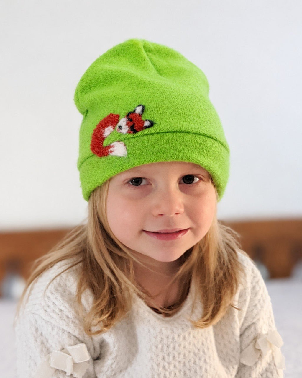 Sleeping Fox Cashmere Hat - Child - Che Cose Belle