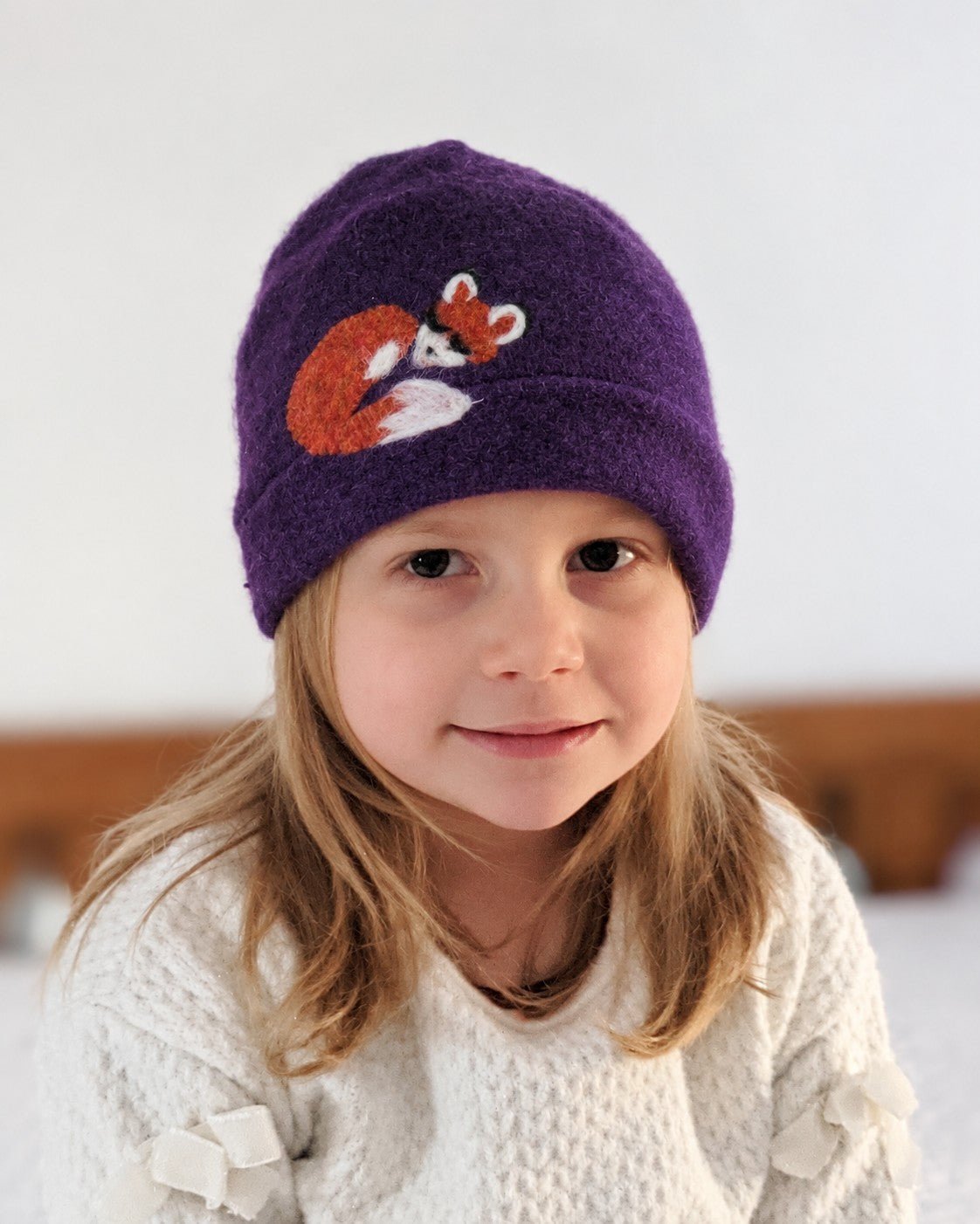 Sleeping Fox Cashmere Hat - Child - Che Cose Belle