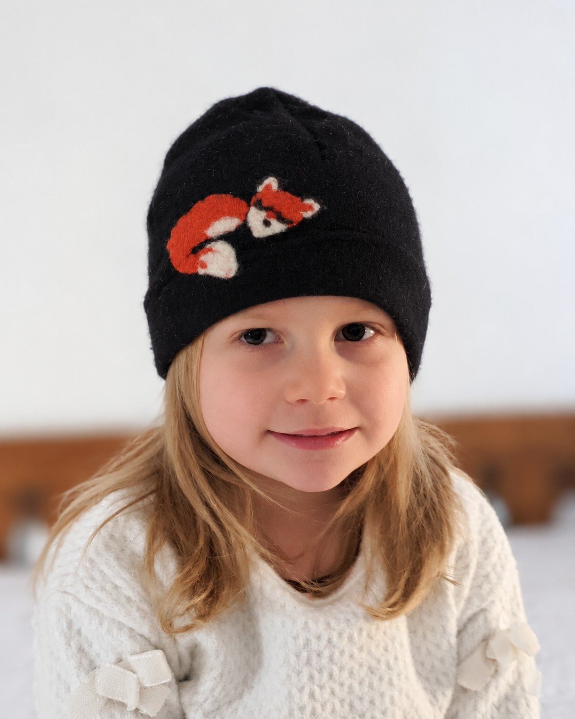 Sleeping Fox Cashmere Hat - Child - Che Cose Belle
