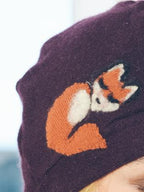 Sleeping Fox Cashmere Hat - Toddler - Che Cose Belle