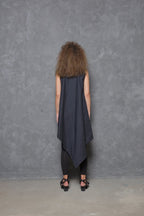 Sleeveless Asymmetrical Tunic Shirt - Che Cose Belle