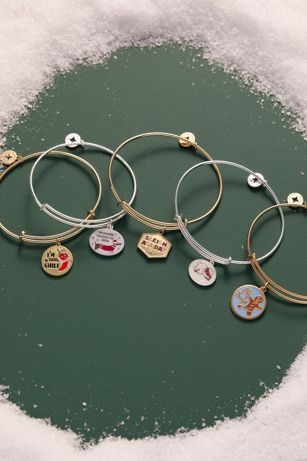 ‘Sleigh All Day’ Charm Bangle - Che Cose Belle