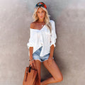 Slub Fabric Shirt-Style Beach Cover-Up ¨C Sun Protection Shirt, Vacation Swimsuit Beach Dress - Che Cose Belle