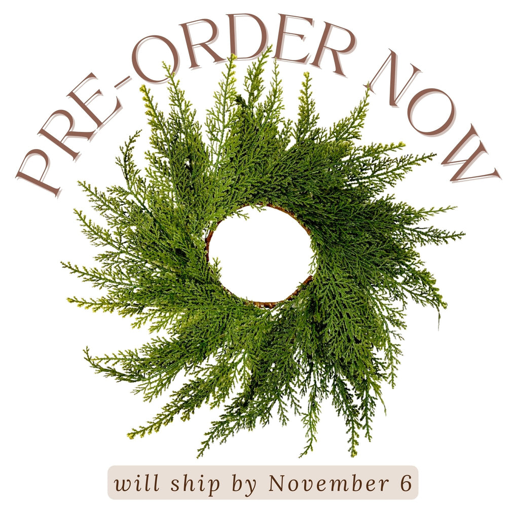 Small Mini Cedar Christmas Wreath - Che Cose Belle