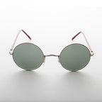 Small Round Hippy Sunglass with Real Glass Lens - Roma - Che Cose Belle