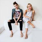 Smith - Rhinestone Mid Wedge Flip Flops - Che Cose Belle