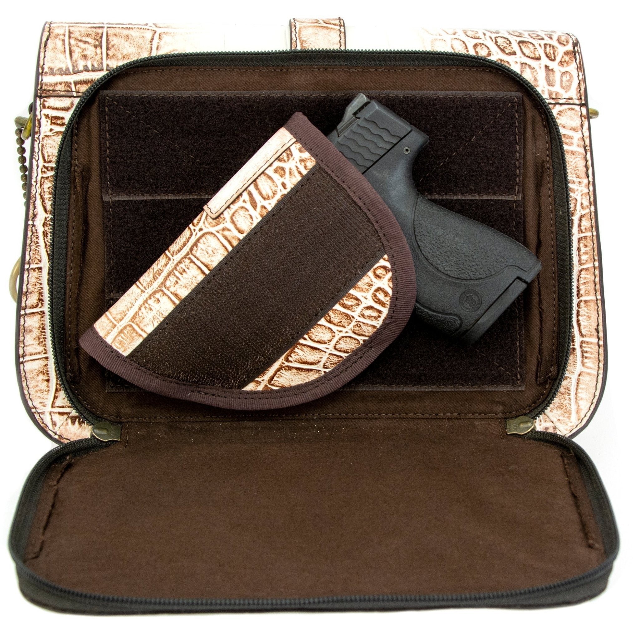 Smith & Wesson Croc Crossbody - Che Cose Belle